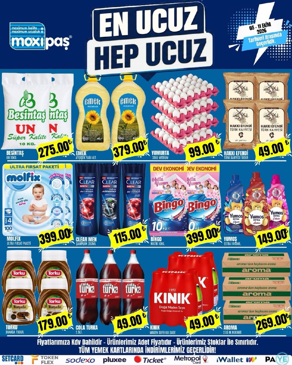 Maxipaş Market İndirim Kataloğu kapağı