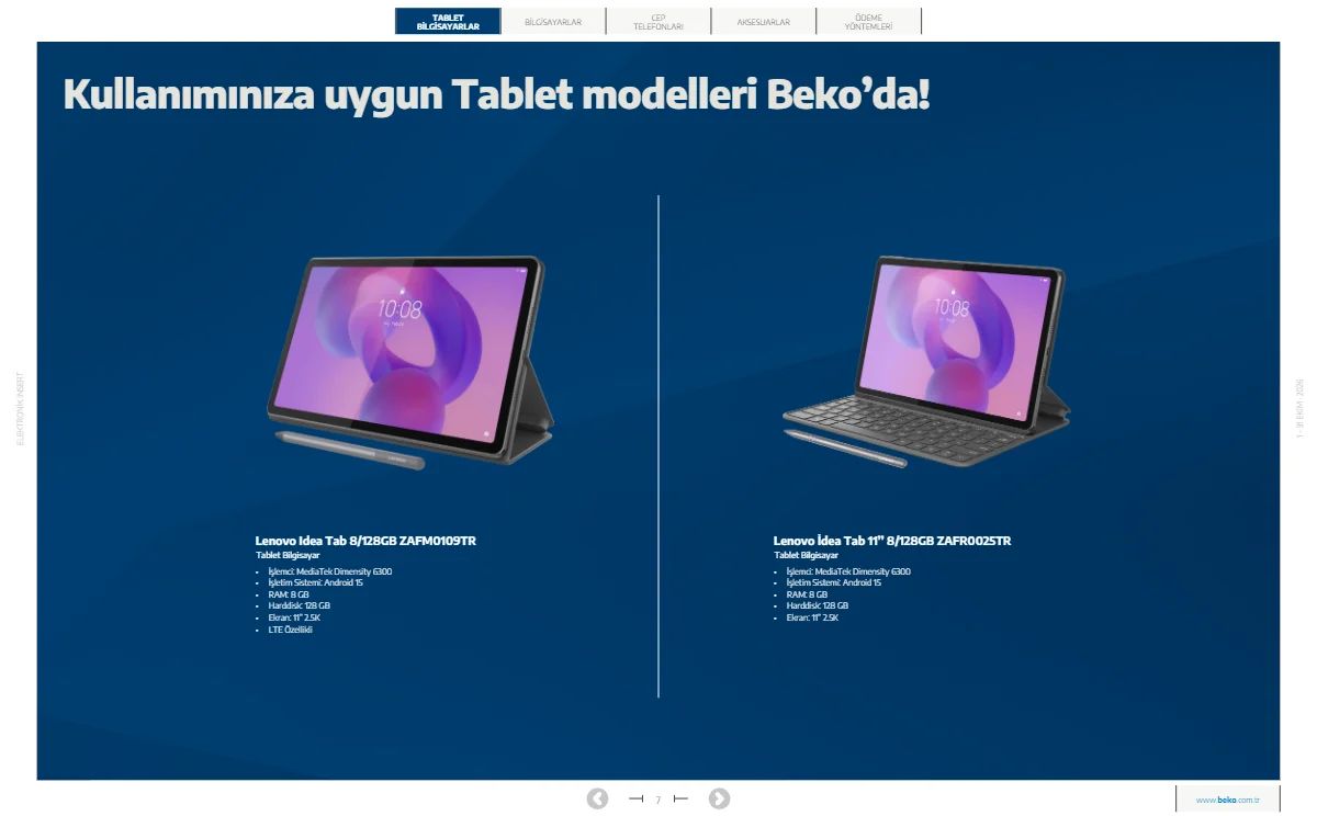 Beko Beko - Elektronik Kataloğu — 7. sayfa