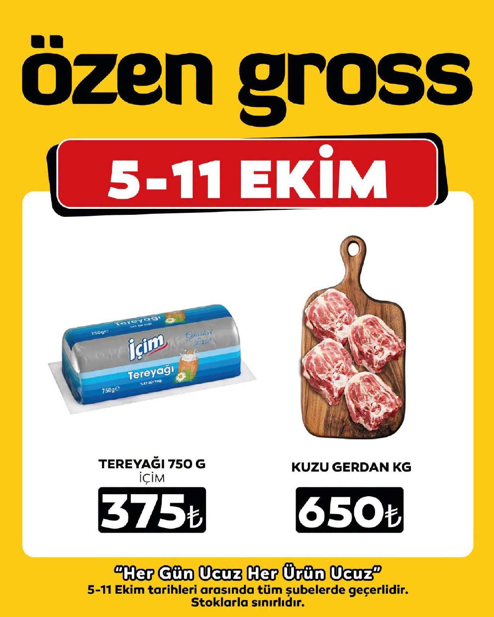 Özen Gross İndirim Kataloğu kapağı