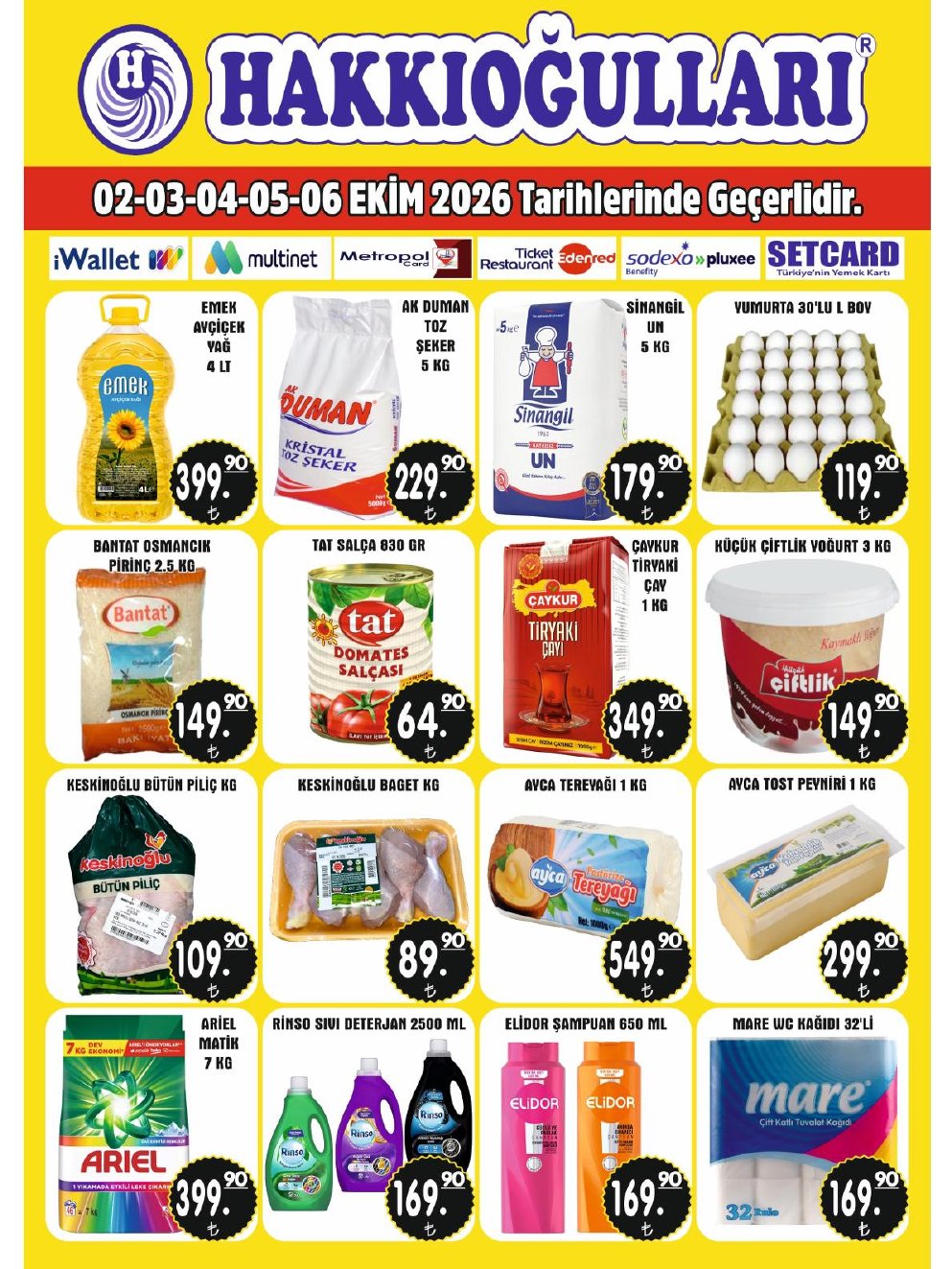 Hakkıoğulları Market İndirim Kataloğu kapağı
