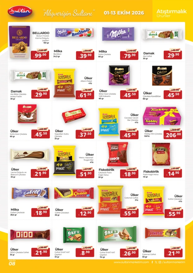 Sultan Market - Sultan Market İnsert - 2 Eki 2026 - 8 Eki 2026 — 8. sayfa