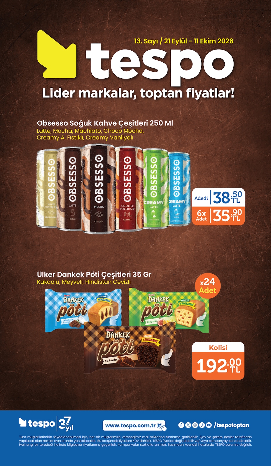 Tespotoptanmarket 21 Eylul 2026 Indirim Brosuru kapağı