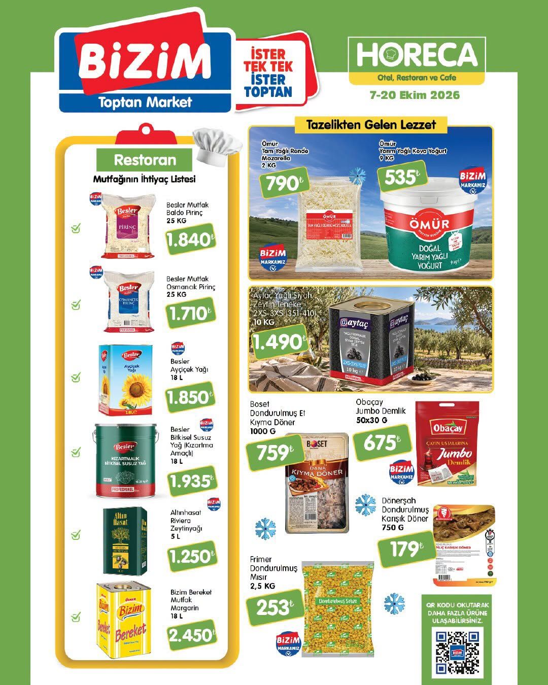 Bizim Toptan Bizim Market Horeca İndirim Kataloğu kapağı