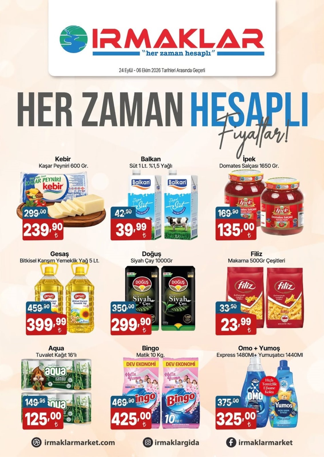 Irmaklarmarket 24 Eylul 2026 Indirim Brosuru kapağı