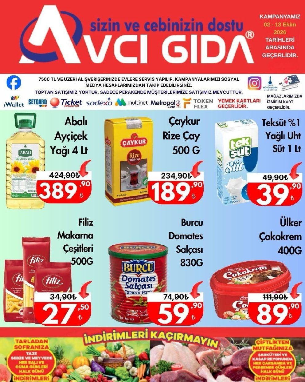 Avcı Gıda İndirim Kataloğu kapağı