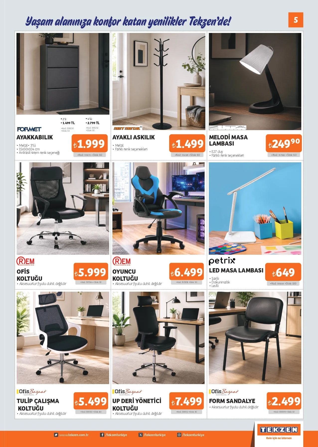 Tekzen Tekzen İndirim Kataloğu — 5. sayfa