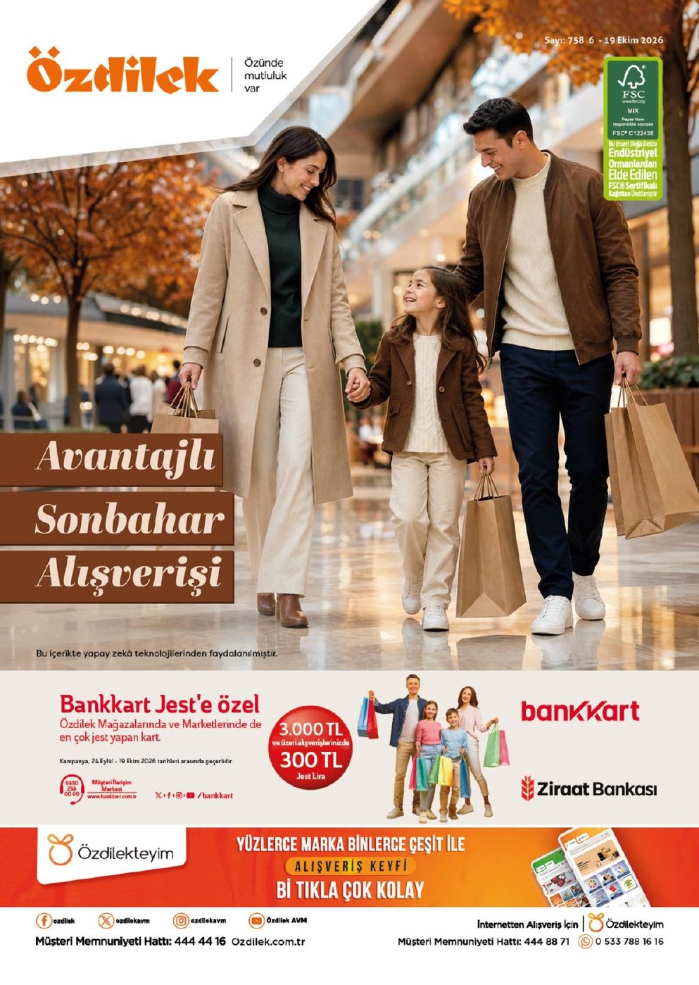 Özdilek İndirim Kataloğu kapağı