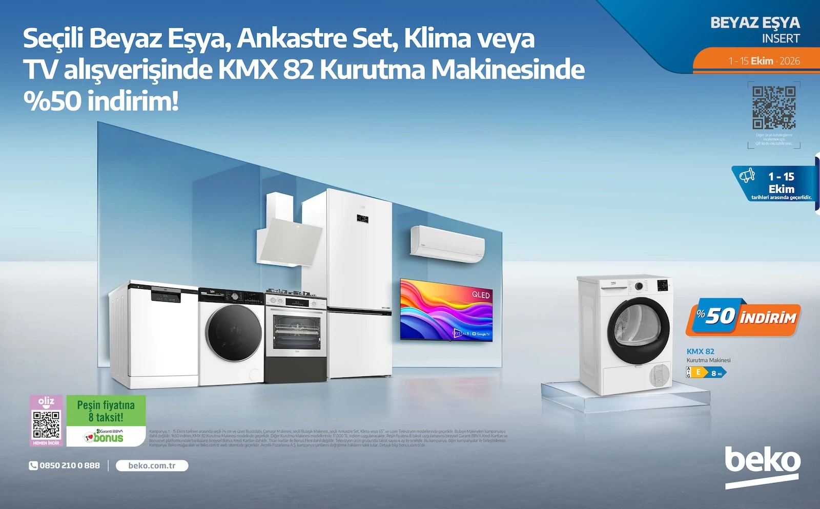 Beko - Beyaz Eşya Broşürü 01 - 15 Ekim 2026 kapağı