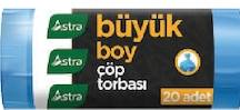 Astra Rulo Çöp Torbası Büyük Boy 20'li