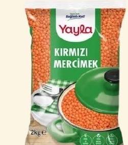Yayla Kırmızı Mercimek 2 Kg