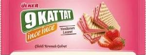 Ülker 9 Kat Tat İnce İnce Çilekli Gofret 114 Gr