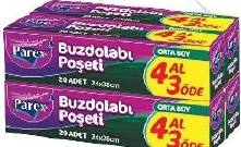 Parex Buzdolabı Poşeti Orta 4 Al 3 Öde