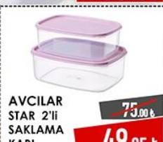 Avcılar Star 2'li Saklama Kabı
