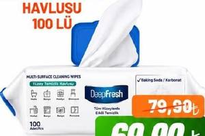 Deep Fresh Yüzey Temizlik Havlusu 100'lü