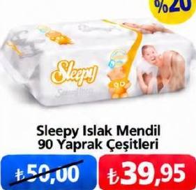 Sleepy Islak Mendil 90 Yaprak