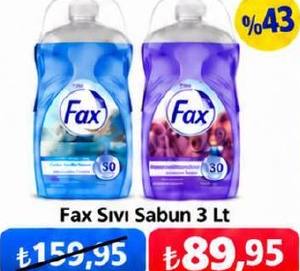 Fax Sıvı Sabun Mavi 3 Lt