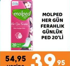Molped Her Gün Ferahlık Günlük Ped 20'li