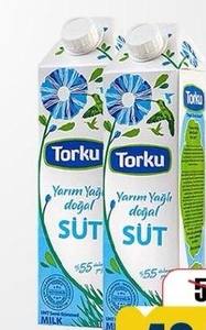 Torku Yarım Yağlı Süt 1 LT
