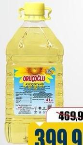 Oruçoğlu Ayçiçek Yağı 4 LT