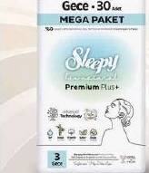 Sleepy Bio Natural Premium Plus Mega Gece Paketi 30'lu