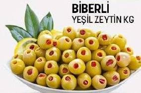 Biberli Yeşil Zeytin KG