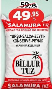 Billur Salamura Tuz 3 Kg