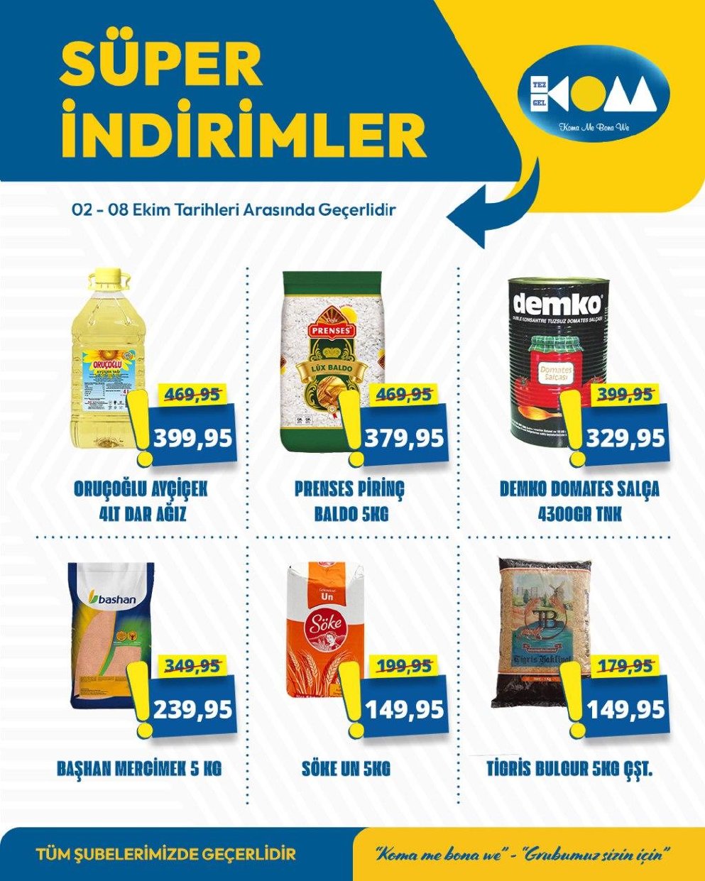 Tezgel Kom Market İndirim Kataloğu kapağı