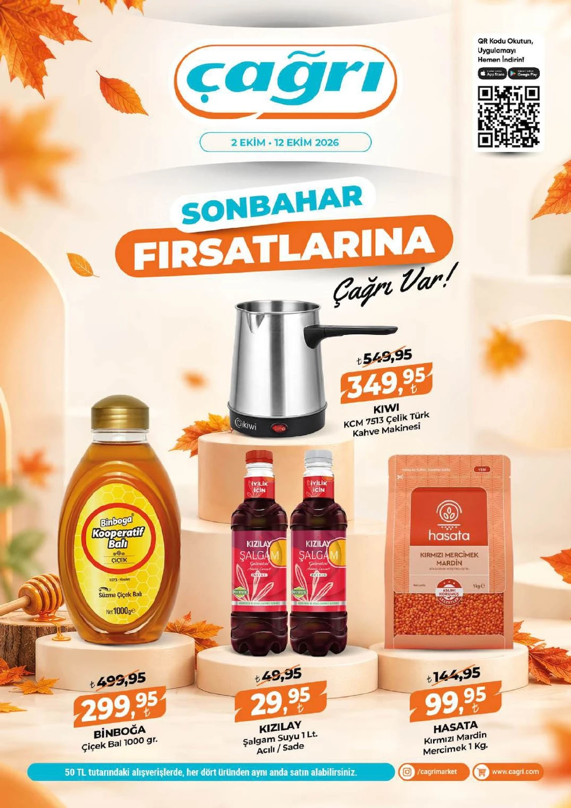 Çağrı Market - İndirim Broşürü 02 - 12 Ekim 2026 kapağı