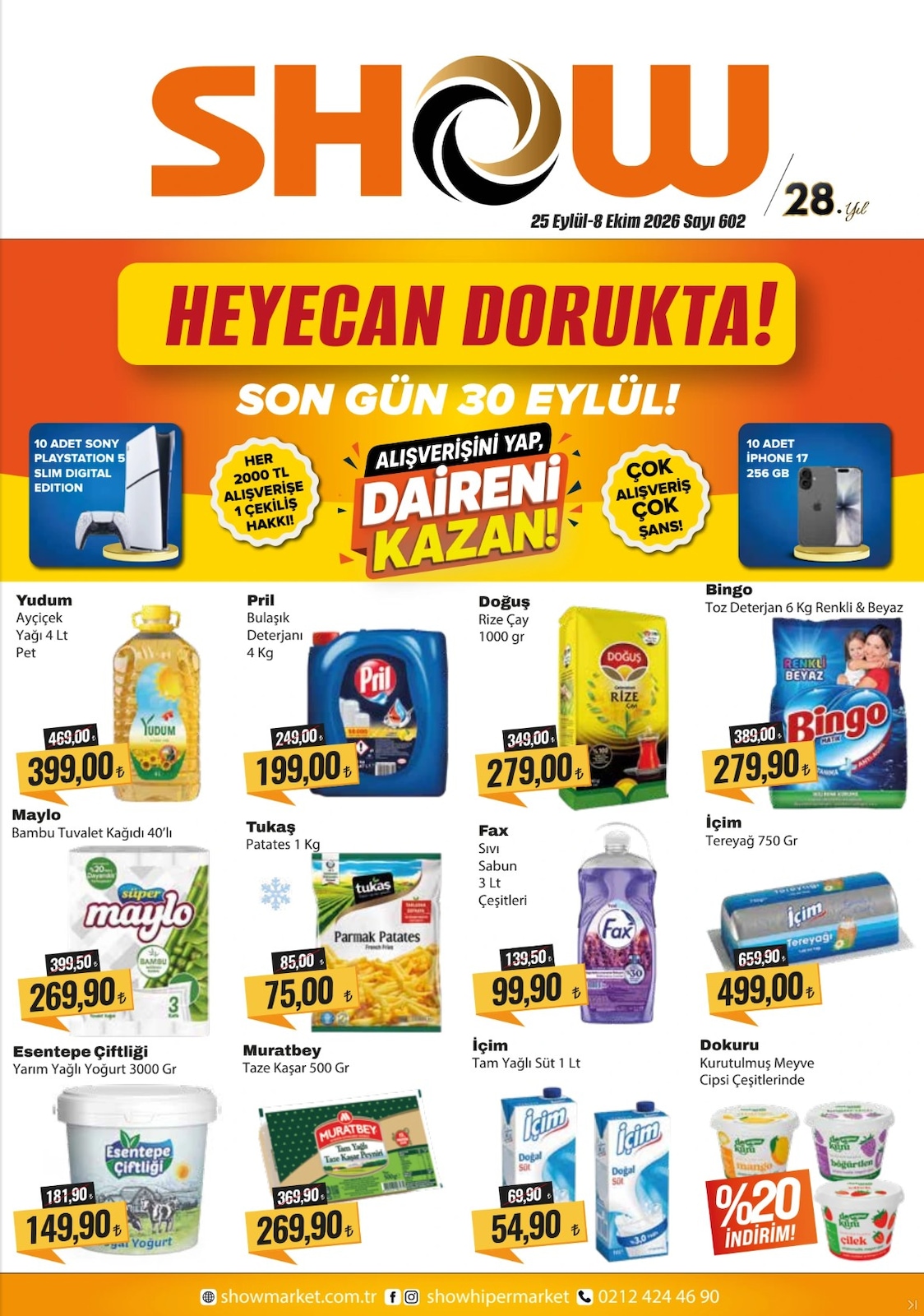 Showhipermarket 25 Eylul 2026 Indirim Brosuru kapağı