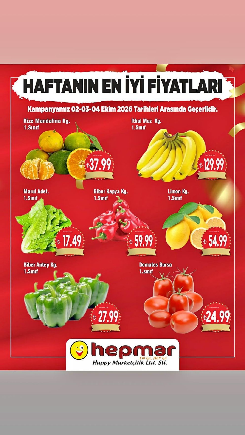 Hepmar Market Hafta Sonu Kataloğu kapağı