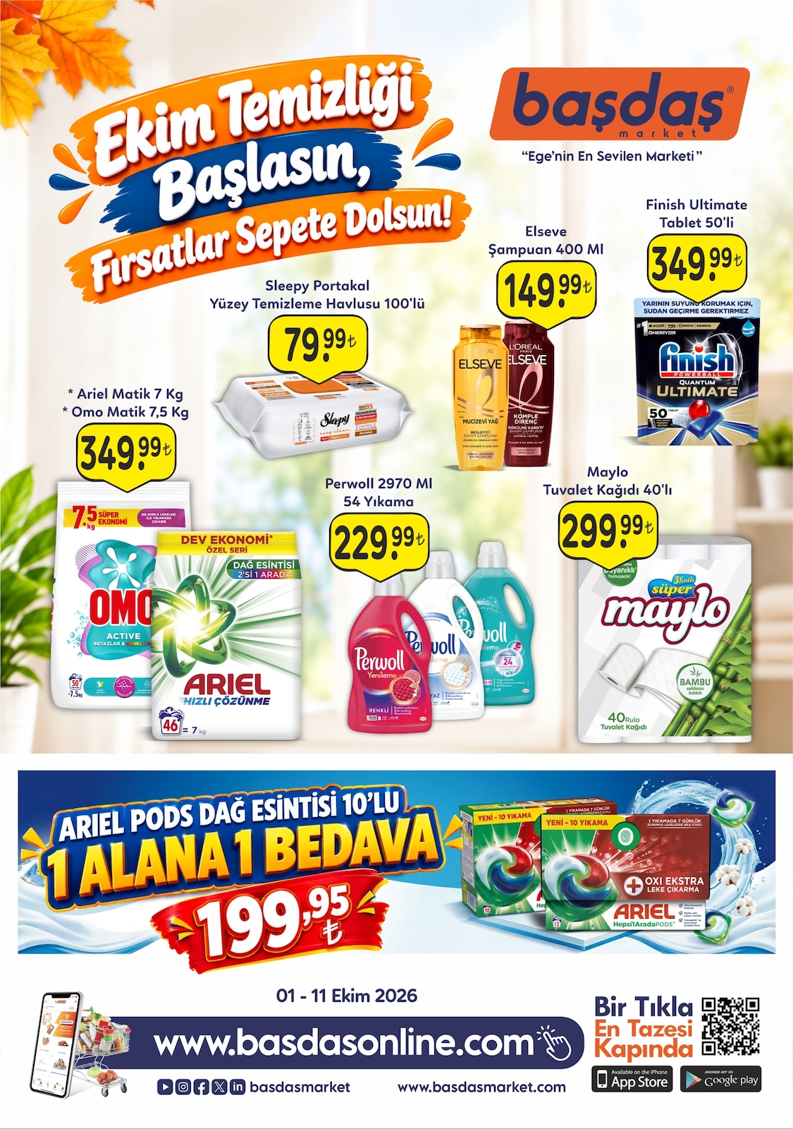 Basdasmarket 1 Ekim 2026 Indirim Brosuru kapağı