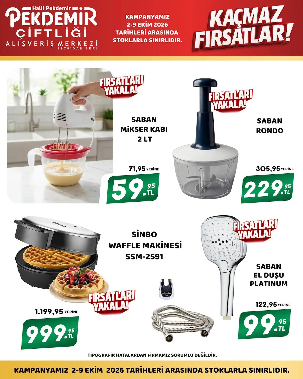 Pekdemir Market - İndirim Broşürü 02 - 09 Ekim 2026 — 3. sayfa