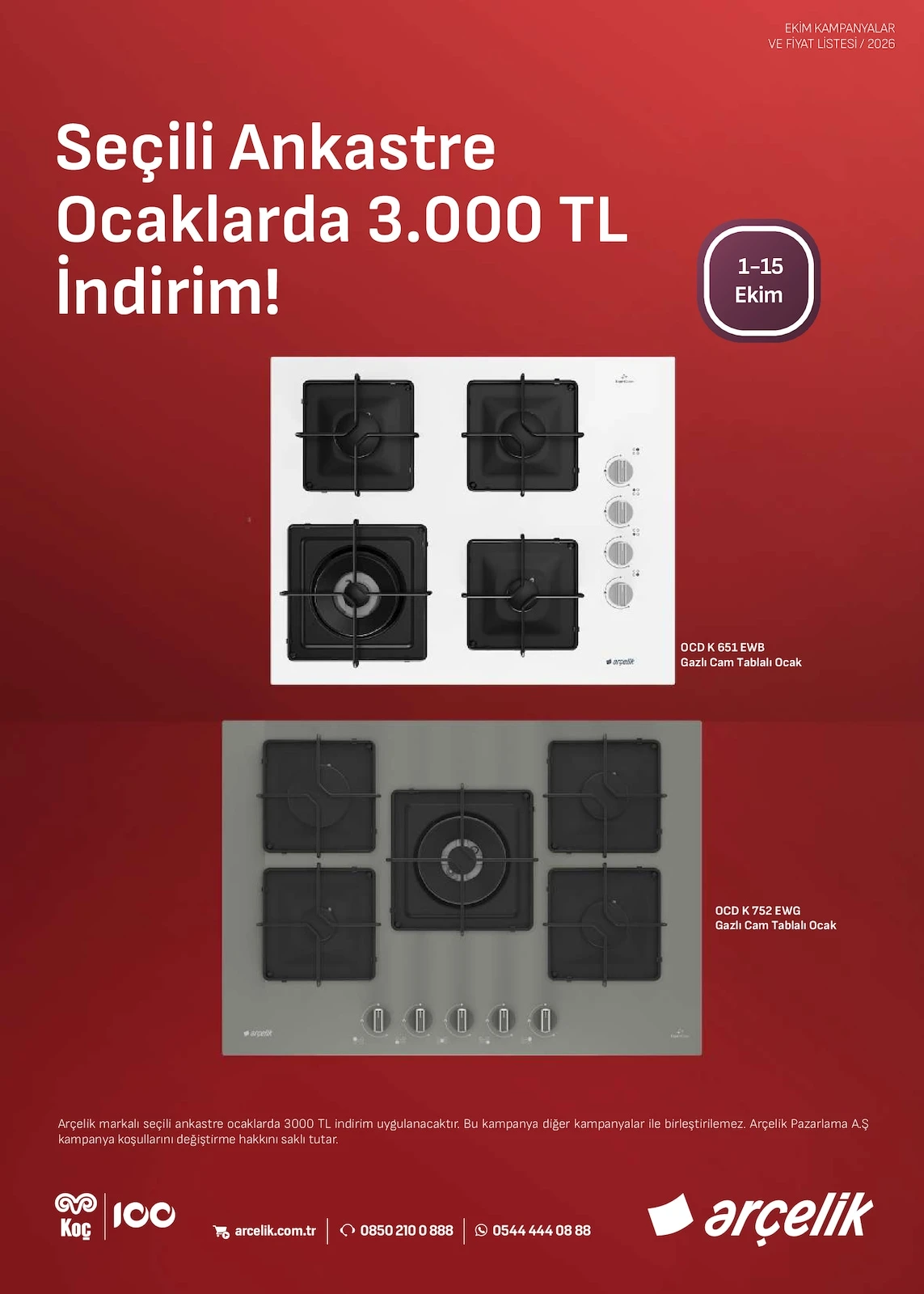 Arçelik - Ankastre Broşürü 01 - 15 Ekim 2026 — 5. sayfa